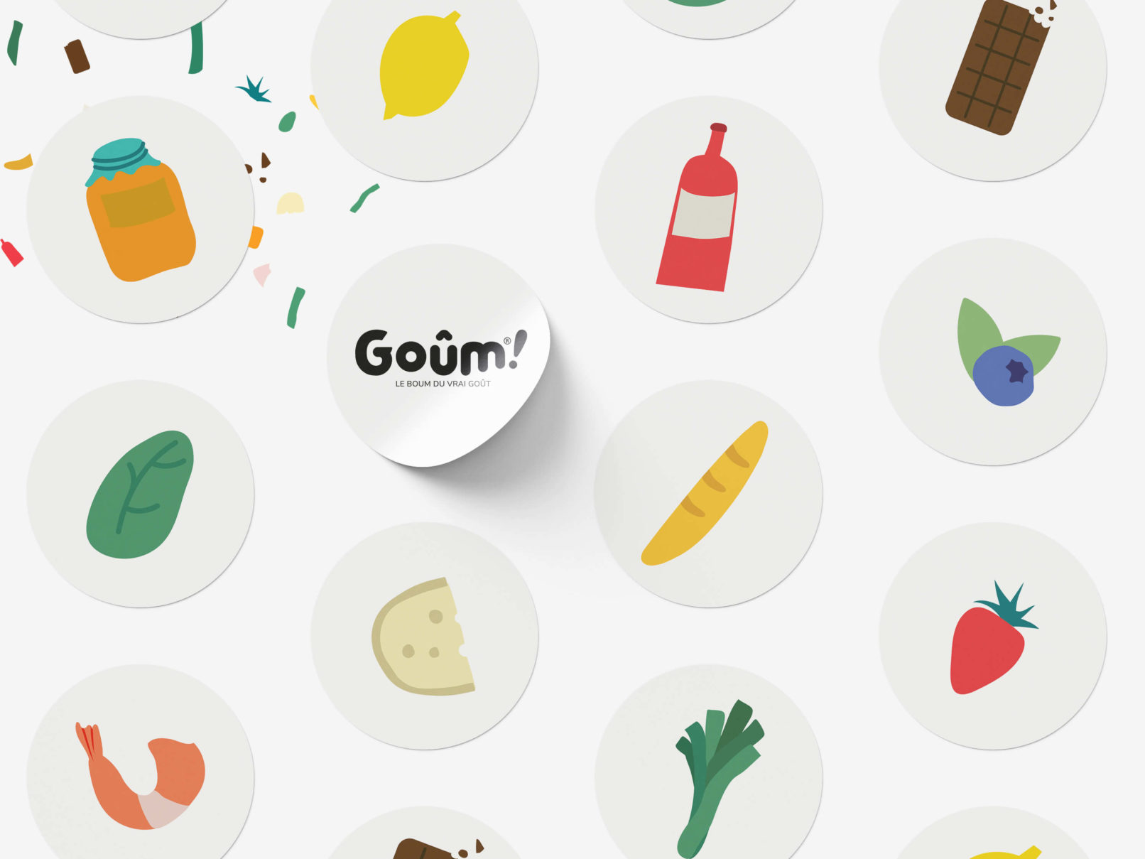 Création d'illustrations stickers Goum