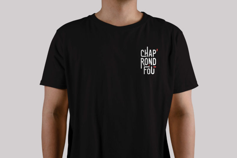Logotype Chap'Rond Fou sur T-shirt