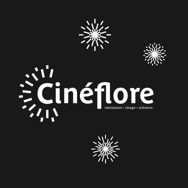 cinéflore, charte graphique, communication, identité visuelle, entreprise, audiovisuelle, badges, logo, communication visuelle, rouen, vidéo, image de marque