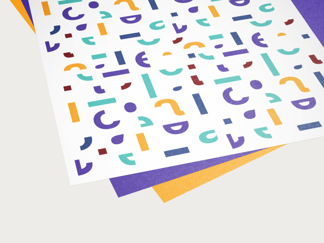 logo personnalisé adele, entreprise à but d'emploi darnétalaise, entreprise d'insertion, association darnétalaise, identité visuelle, logotype, création, graphiste rouen, vanora graphiste, motif, papeterie